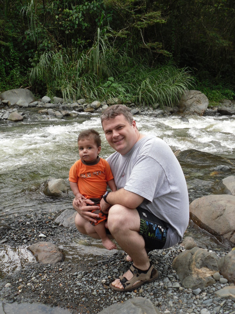 Daddy & Cameron by the River