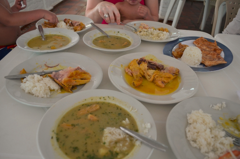 Traditional Colombian Lunch