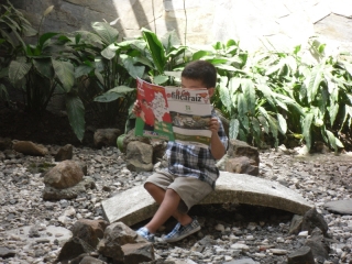 Cameron in the Rock Garden